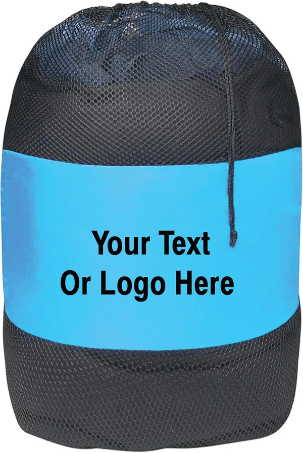 Personalized Nylon Mesh Laundry Bag 10 Color Option