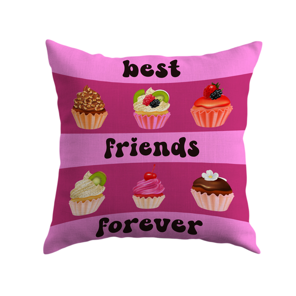 Camp Bunk Kids "Best Friends Forever" Autograph Pillow – Cupcake Design