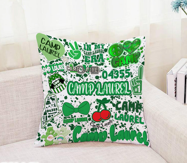 Camp Bunk Kids Autograph Pillow – Perfect for Sleepovers, Camp Memories, and Personalized Gifts (Camp Laurel)