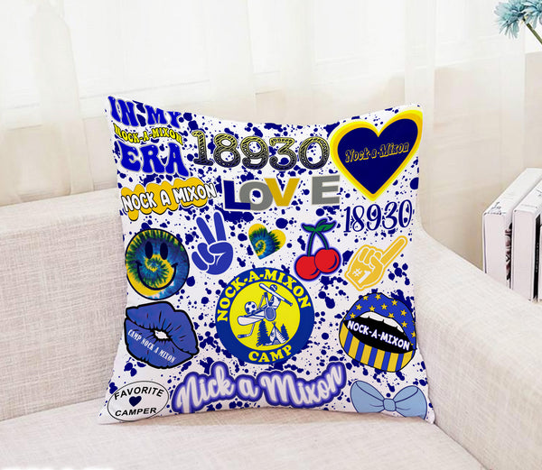 Camp Bunk Kids Autograph Pillow – Perfect for Sleepovers, Camp Memories, and Personalized Gifts (Camp NOCK-A-MIXON)