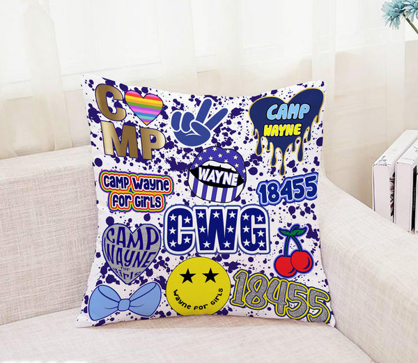 Camp Bunk Kids Autograph Pillow – Perfect for Sleepovers, Camp Memories, and Personalized Gifts (Camp Wayne)