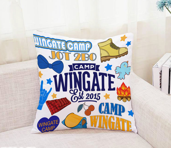Camp Bunk Kids Autograph Pillow – Perfect for Sleepovers, Camp Memories, and Personalized Gifts (Camp Wingate)