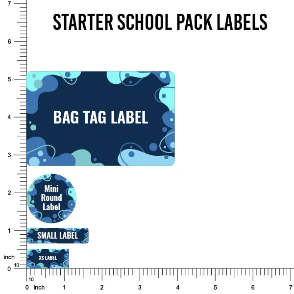 Starter Labels stick on name labels Starter School Pack