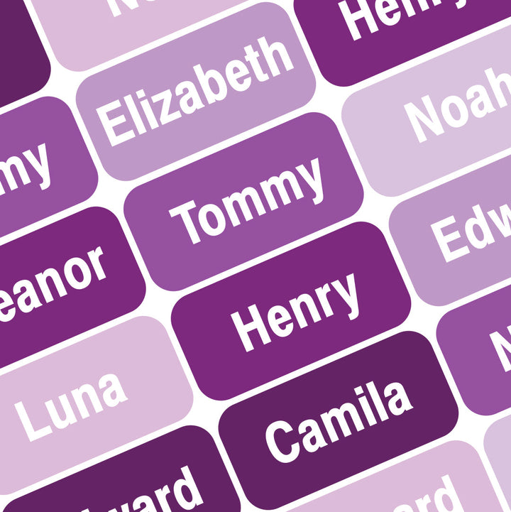 Personalized waterproof name labels for kids clothes and school items