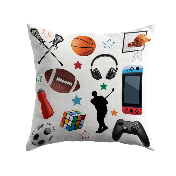 Sports Gamer Camp Autograph Pillow – The Ultimate Keepsake for Gaming & Sports Fans!