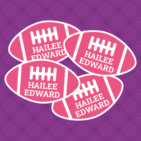 Football  Name Labels – Personalized