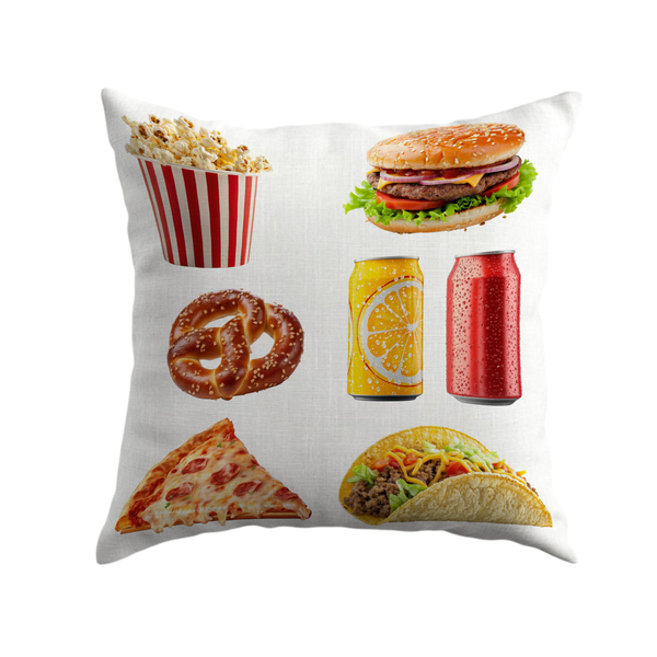 Food Autograph Pillow – Camp Pillow for Signatures & Memories